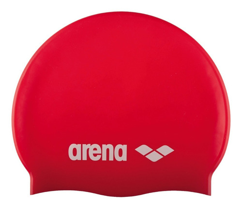 Gorra De Natación Para Niños Arena Classic Silicone Jr Color Rojo Diseño de la tela Liso Talla UNI
