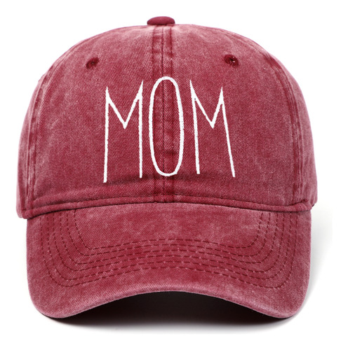 Dad Mom Letter Embroidery Washed Gorra De Béisbol