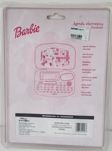 Agenda Electrónica Barbie