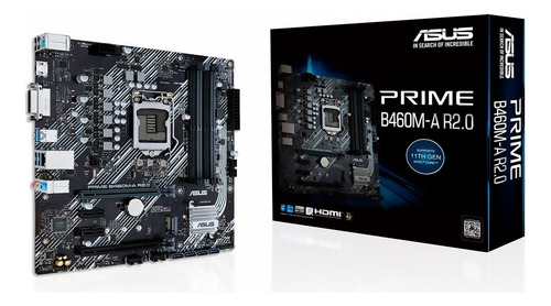 Mother Asus Prime B460m-a R2.0 Intel Lga 1200 10ma 11va Gen Marrón Oscuro