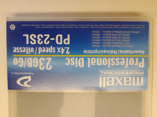 15 Unidades De Disco Xdcam Maxell 23gb Modelo Pd-23sl (Usado)