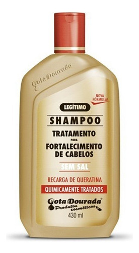 Shampoo Gota Dourada Para Cabelos Quimicamente Tratados 430m