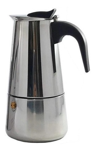 Cafetera Espresso Maker 6 Tazas Manual Acero Italiana