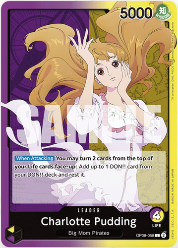 One Piece Tcg-charlotte Pudding - Leader (op08-058) (l)