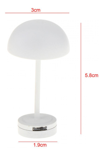 Lámpara De Mesa Para Casa De Muñecas 1:12, Decoración De
