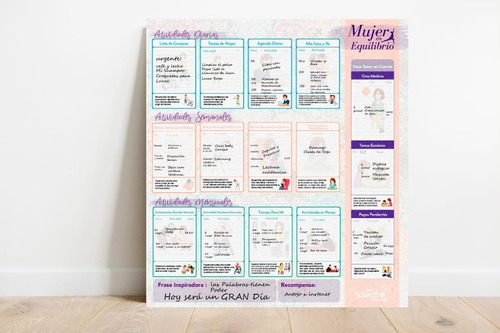 Imagen 6 de 6 de Combo Tablero De Rutinas + Mujer En Equilibrio