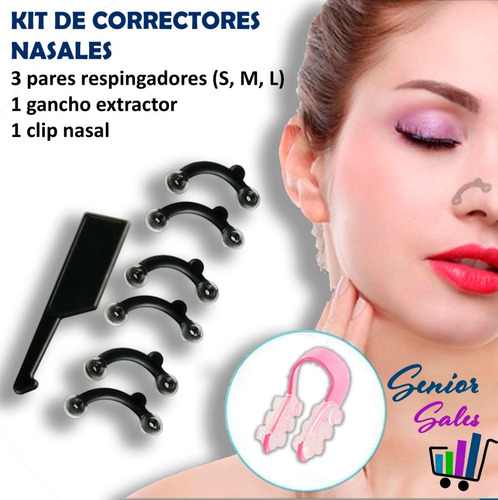 Imagen 1 de 9 de Respingador + Clip Nasal Accesorio Corrector De Nariz Nuevo