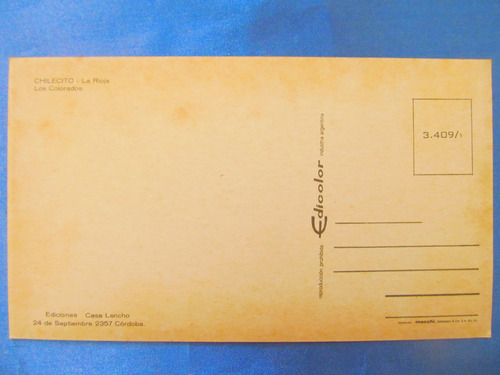 El Arcon Tarjeta Postal La Rioja Los Colorados 431 13