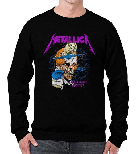 Buzo Hoddie Básico Metallica 05 Rock