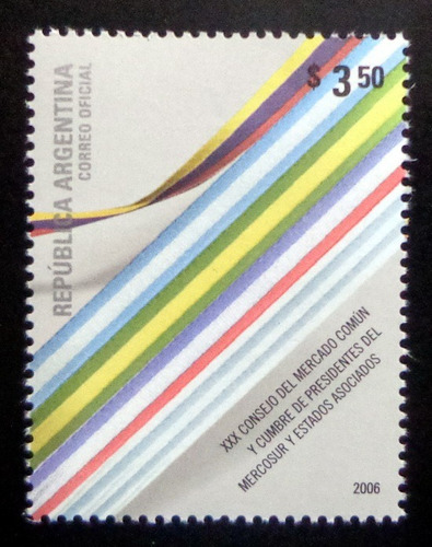 Argentina, Sello Gj 3552 Consejo Mercosur 2006 Mint L9822