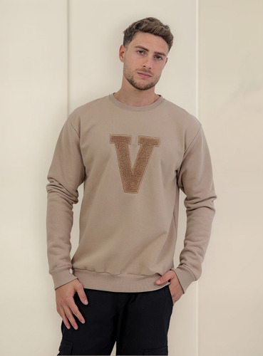 Buzo Viste Vilo Hombre Cuello Redondo Singapur V Frisado