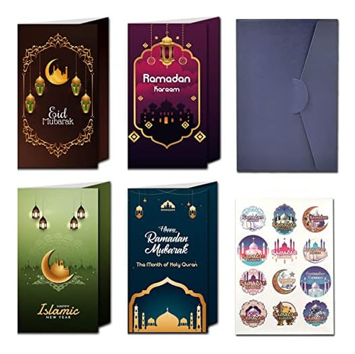Popmanko Paquete De 12 Sobres Para Dinero Eid Mubarak, Sobre