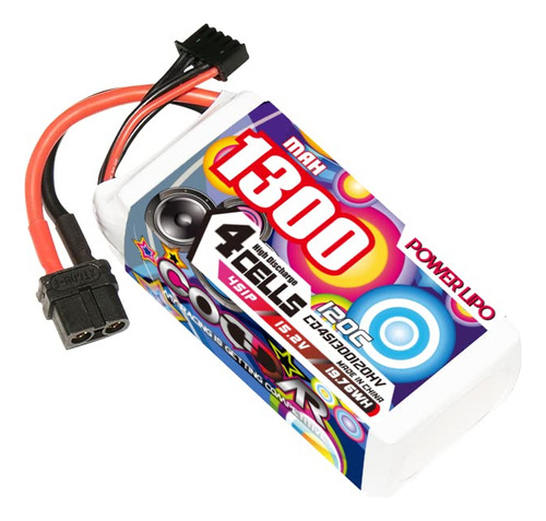 Coddar Bateria Lipo De 1300mah 4s 15.2v 120c Hv Con Conector