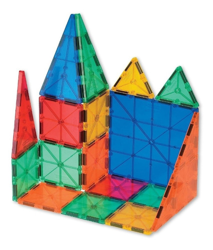 Set de construcción magnético Magneti Blocks 60 piezas  en  caja