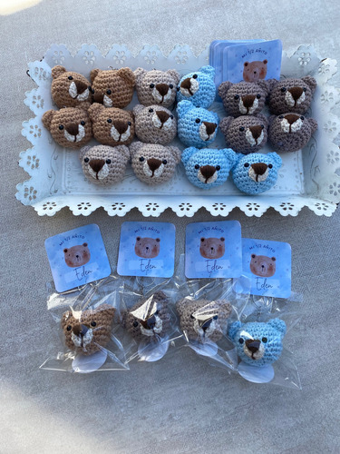 Llavero Souvenir Osos Osas Tejidos Baby Shower Cumples !!!
