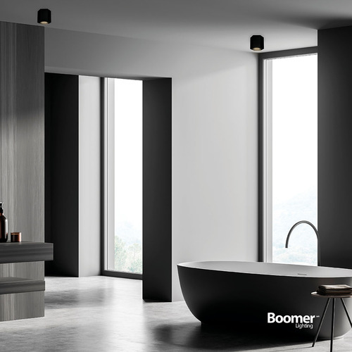 Marco Sobreponer Hexa Medium, Con Imán, Base Gu10 Y Mr16 Estructura Negro