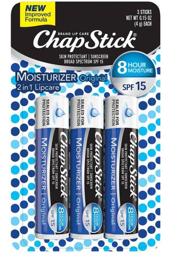 3 Chapstick Hidratante Labial Moisturizer Lip Balm