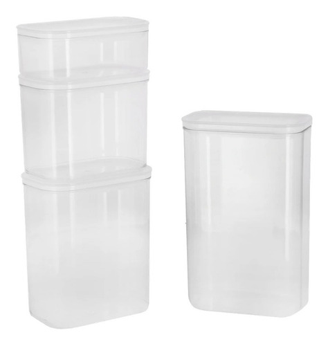 Imagen 3 de 3 de Frasco Hermético De Almacenamiento Plástico 2000ml