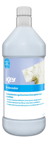 Quitamanchas Para Ropa Líquido Prelavador Key 1 Lt