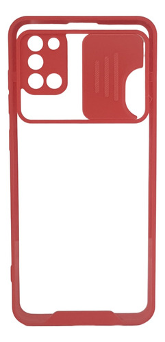 Estuche Protección Cámara Para Samsung A21s Rojo