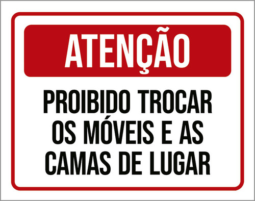 Kit 10 Placa Trocar Móveis Camas Lugar 27x35