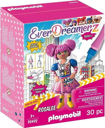 Imagen 1 de 9 de Playmobil 70472 Rosalee Comic World Intek 30 Piezas Playking
