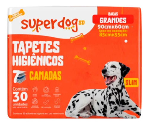 Tapetes Higiénico Perro Grande Super Dog 30 Unidades