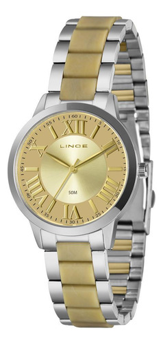 Relógio Lince Feminino Ref: Lrt4797l38 C3sk Fashion Bicolor