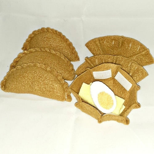 Kit Comidas De Tela Juguete Vs Modelos Cocina - Olivetta Empanadas