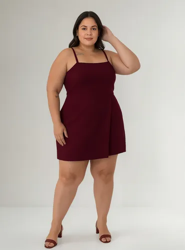 Macaquinho Curto Plus Size Short Saia Lançamento Moda Verão