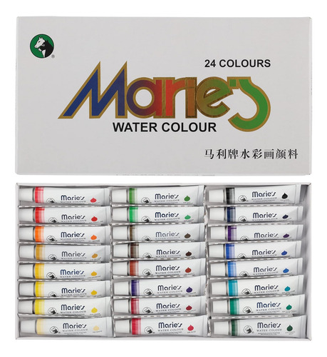 Marie's Juego De Pinturas De Acuarela De 24 Colores Surtidos
