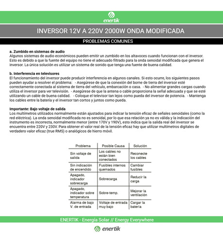 Inversor Solar Onda Modificada 12v A 220v 2000w Off Grid