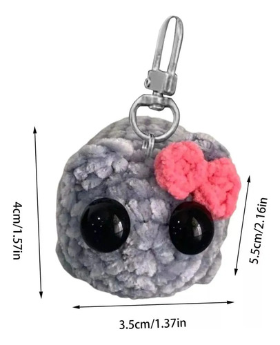 Llavero Tejido A Mano, Diseño Triste En Forma De Muñeca