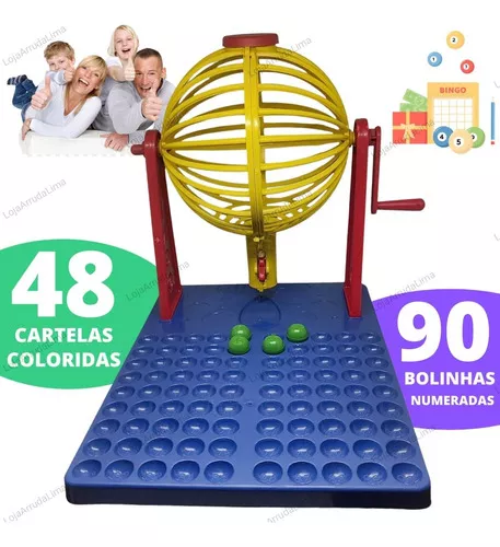 Jogo Infantil Bingo 48 Cartelas Kepler Brinquedos