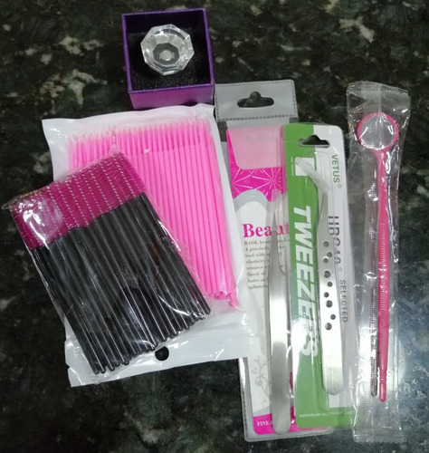 Pestañas Pelo A Pelo Kit Completo