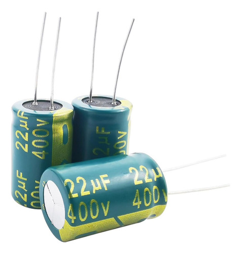 10 Pzas Capacitor Electrolítico 400v 22uf