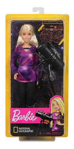 Boneca Barbie Profissões Astrofísica Telescópio 2019 Top