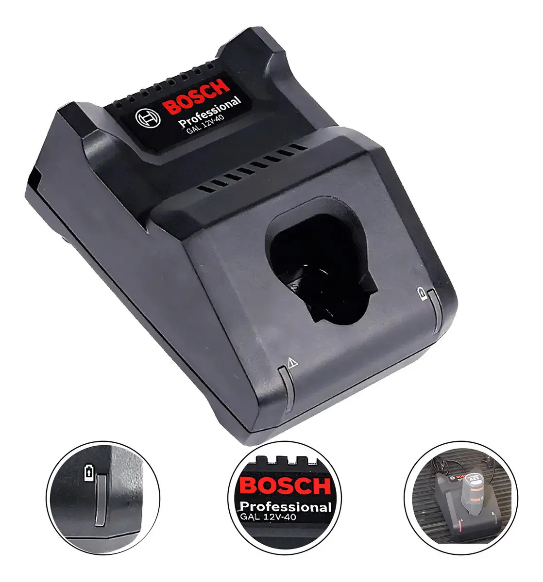 Carregador Bateria Bosch Gal12v-40 12v Bivolt 1600a01b6r