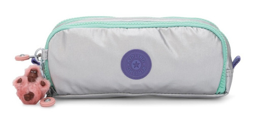 Estojo Triplo Gitroy Kipling Original Metalizado Polished Br