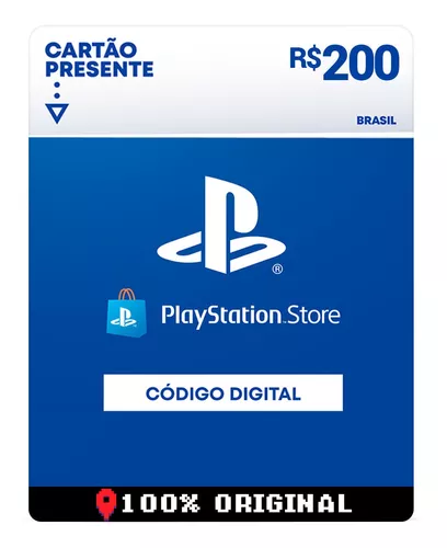 Comprar Cartão PSN 200 Reais Playstation Network Brasil