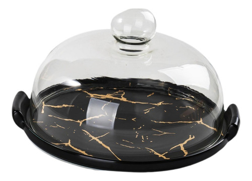 Soporte Para Tartas Con Cúpula De Cristal Transparente Para