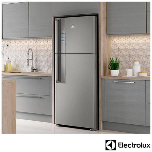 Refrigerador De 02 Portas Electrolux Frost Free Com 474 Litros Com Top Freezer Platinum - Df56s