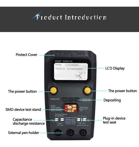 Esr02 Pro Multifunctional Digital Tester