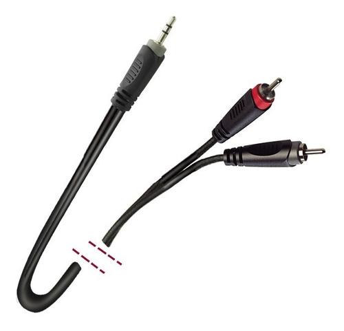 Cable Señal Audio Minijack 1/8 A 2 Rca 10 Mt Mk 73