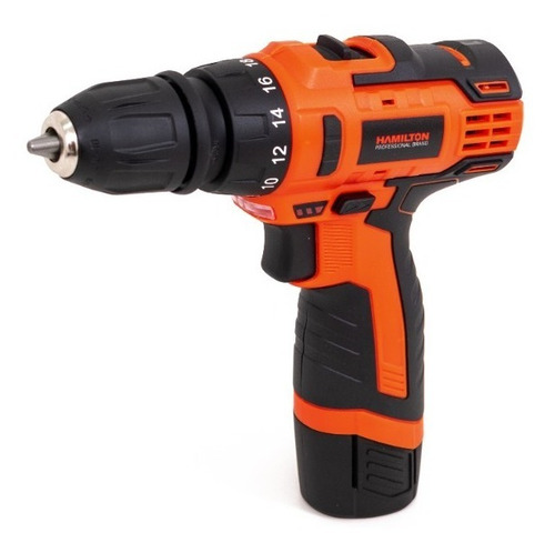 Imagen 3 de 7 de Taladro Atornillador Inalámbrico De 10mm Hamilton Ult125 + Accesorios Con Maletín De Transporte 12v