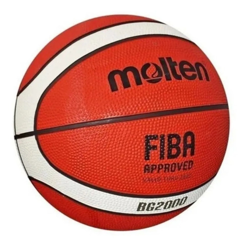 Imagen 8 de 10 de Pelota Basquet Molten Bg2000 Caucho Fiba N°7 Basket Nba