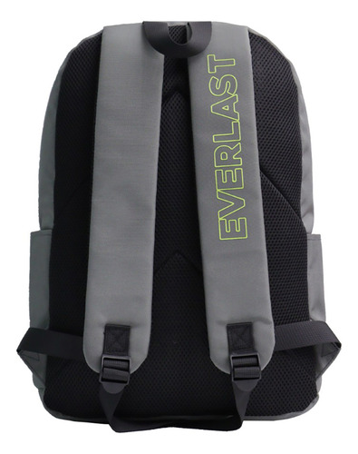 Mochila Urbana Escolar Everlast 28171 Color Negro Diseño De La Tela Liso