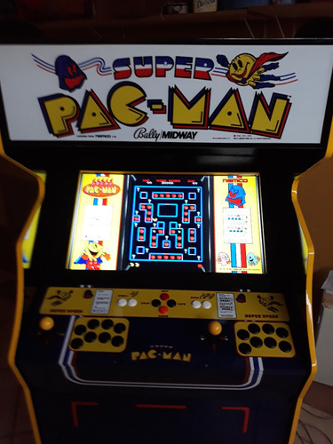 Fliperama Multijogo..tema Super Pacman.fabricação Própria