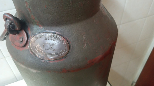 Antiguo Tarro Lechero Alfa Laval Marca Eskilstuna (Usado)