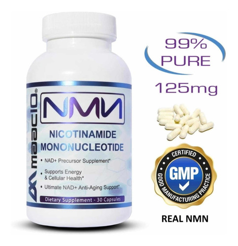 Nmn 30 Capsulas Precursor Antioxidante Antienvejecimiento Sabor Sin Sabor